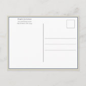 Niedliches Vintages Kind mit OsterBunnien Postkarte (Rückseite)