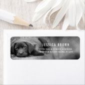 Niedliches Vintages Labrador-Adressetikett (Insitu)