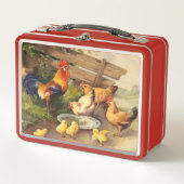 Niedliches Vintages Länderverzeichnis Metall Brotdose (Vorderseite)