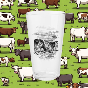 Niedliches Vintages Landkuhglas Glas