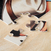 Niedliches Vintages Landmädchen Puzzle (Seite)