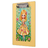 ~ Niedliches Vintages Mädchen ~ Klemmbrett (Links)