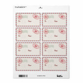 Niedliches Vintages Mail-Weihnachtsgeschenk-Etiket (Vorne)