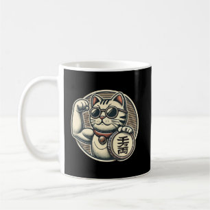 Niedliches Vintages Maneki Neko Lucky Cat, Erfolgs Kaffeetasse
