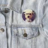 Niedliches Vintages Morkie Foto-Button Button (Beispiel)
