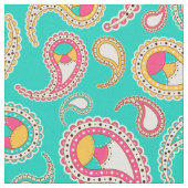 Niedliches Vintages Paisley-Muster Stoff (Nahaufnahme)