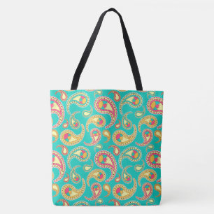 Niedliches Vintages Paisley-Muster Tasche