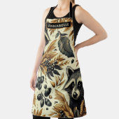 Niedliches Vintages Racoon Muster Schürze (InSitu)