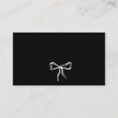 Niedliches Vintages Red Black Bow Diaper Raffel Begleitkarte (Rückseite)