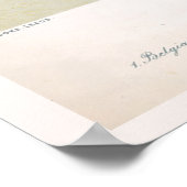 Niedliches Vintages Retro Bunny Rabbit Poster (Ecke)