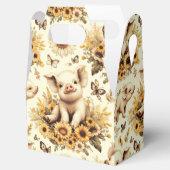 Niedliches Vintages Sonnenblumenmuster Geschenkschachtel (Geöffnet)