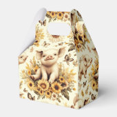 Niedliches Vintages Sonnenblumenmuster Geschenkschachtel (Vorderseite)