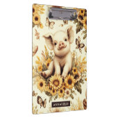 Niedliches Vintages Sonnenblumenmuster Klemmbrett (Rechts)