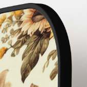 Niedliches Vintages Sonnenblumenmuster Pickleball Schläger (Linke Seite)