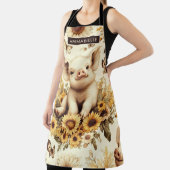 Niedliches Vintages Sonnenblumenmuster Schürze (InSitu)
