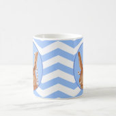 Niedliches Vintages, sonniges und Zickzack Muster Kaffeetasse (Mittel)