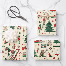 Niedliches Vintages Spielzeug Weihnachtsbaum