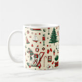 Niedliches Vintages Spielzeug Weihnachtsbaum Kaffeetasse (Links)