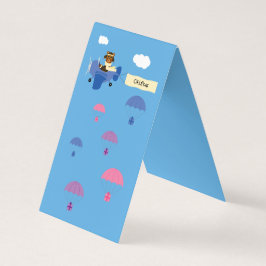 Niedliches Vintages Teddy Bär Pilot Blue Gift Tabl