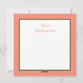 Niedliches Vintages Valentinherz Feiertagskarte (Rückseite)