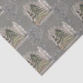 Niedliches Vintages Weihnachtsmuster Seidenpapier (Detail)