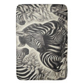 Niedliches Vintages Zebra-Muster Badematte (Vorderseite Vertikal)