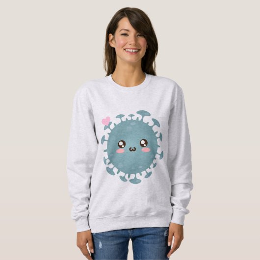 Niedliches Virus Sweatshirt (Vorne ganz)