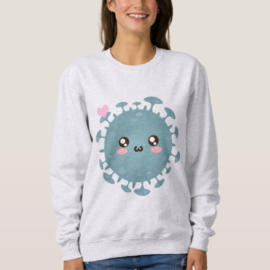 Niedliches Virus Sweatshirt (Vorderseite)