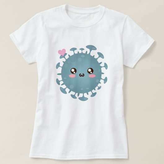 Niedliches Virus T-Shirt (Design vorne)