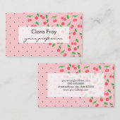 niedliches visitenkarte (Vorne/Hinten)