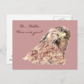 Niedliches Vogel-Sprichwort - Gewohnheitsgefühl be Postkarte (Vorne/Hinten)