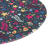 niedliches Vogel- und Blumenmuster Schneidebrett (Ecke)