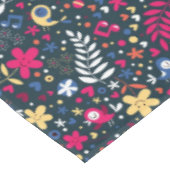 niedliches Vogel- und Blumenmuster Tischdecke (Schrägansicht)