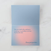 Niedliches Vogel-Weihnachtsgeschenk Feiertagskarte (Innenseite)