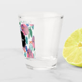 Niedliches Vogelmuster Schnapsglas (Rechts)