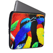 Niedliches Vogelpaar. Jetzt kaufen Laptopschutzhülle (Vorne Rechts)