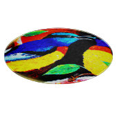 Niedliches Vogelpaar. Jetzt kaufen Schneidebrett (Ecke)