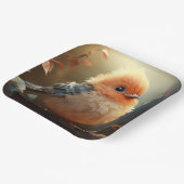 Niedliches Vogelpapier Pappteller (Gewinkelt)