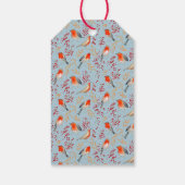 Niedliches Vogelrosa Geschenkanhänger (Rückseite)