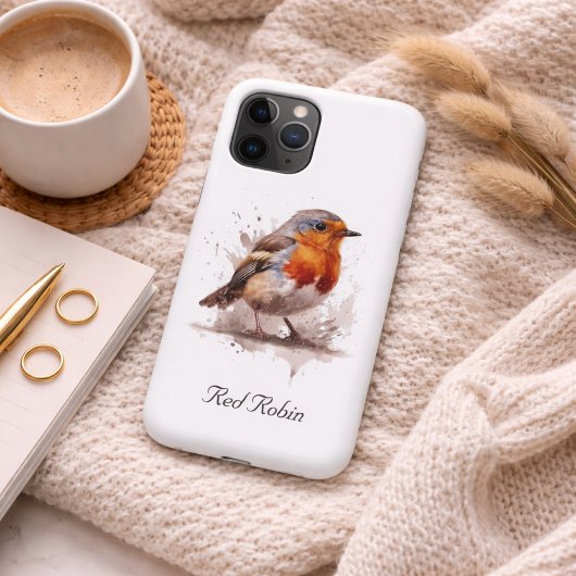 Niedliches Vogelrottrobin, individuell anpassbar Case-Mate iPhone Hülle