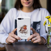 Niedliches Vogelrottrobin, individuell anpassbar Case-Mate iPhone Hülle