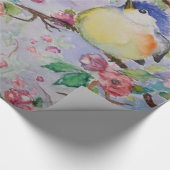 Niedliches Vogelschutzpapier Geschenkpapier (Ecke)