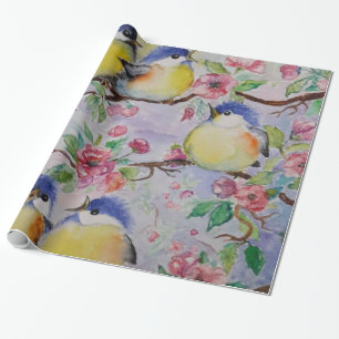 Niedliches Vogelschutzpapier Geschenkpapier