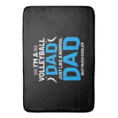 Niedliches Volleyballgeschenk für Väter und Männer Badematte (Vorderseite Vertikal)