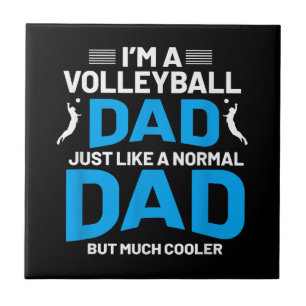 Niedliches Volleyballgeschenk für Väter und Männer Fliese