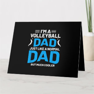 Niedliches Volleyballgeschenk für Väter und Männer Karte