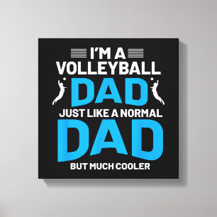 Niedliches Volleyballgeschenk für Väter und Männer Leinwanddruck