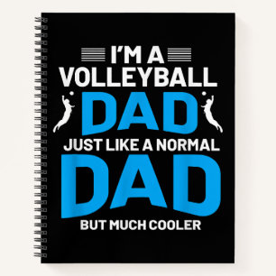Niedliches Volleyballgeschenk für Väter und Männer Notizblock