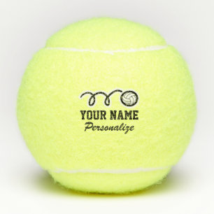 Niedliches Volleyballsportsymbol individuelle Name Tennisbälle