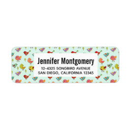 Niedliches, von Hand Gezeichnet Vogelmuster